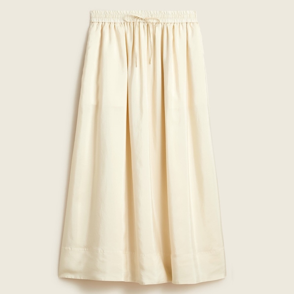 J. Crew Pull-on Silk Skirt